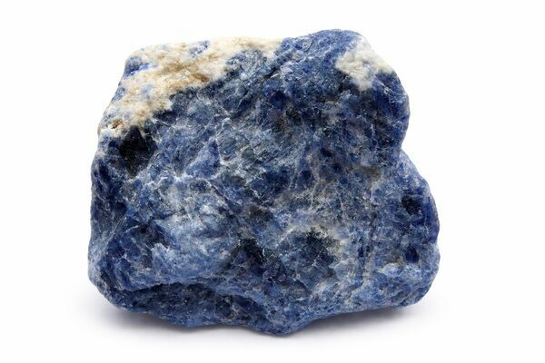 A section of raw sodalite